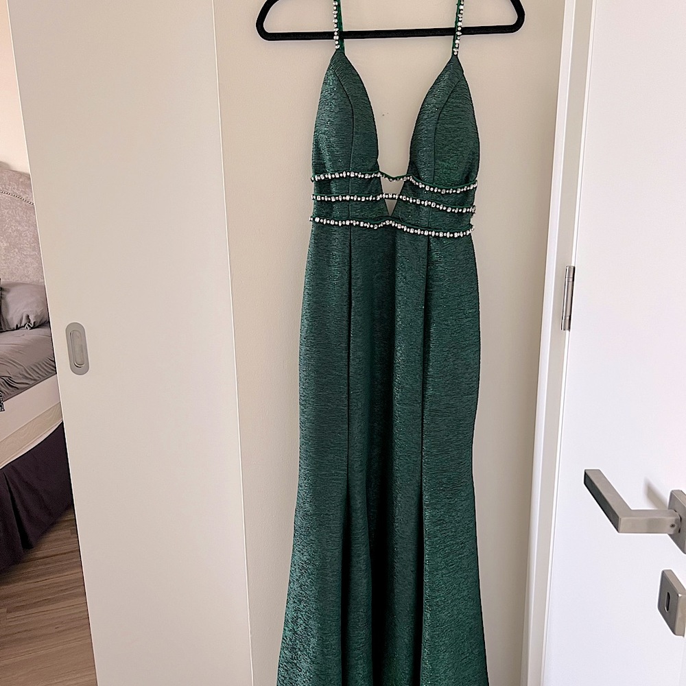 Forest green gown